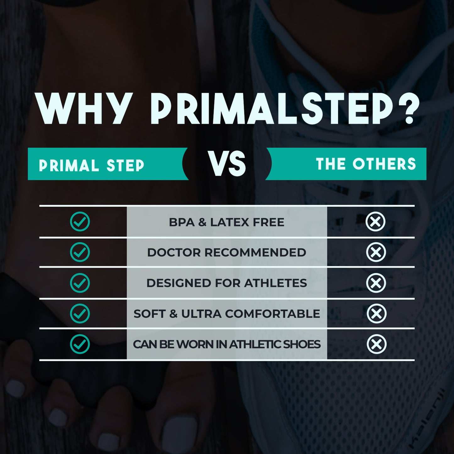 PrimalStep Toe Separators (Size Large)
