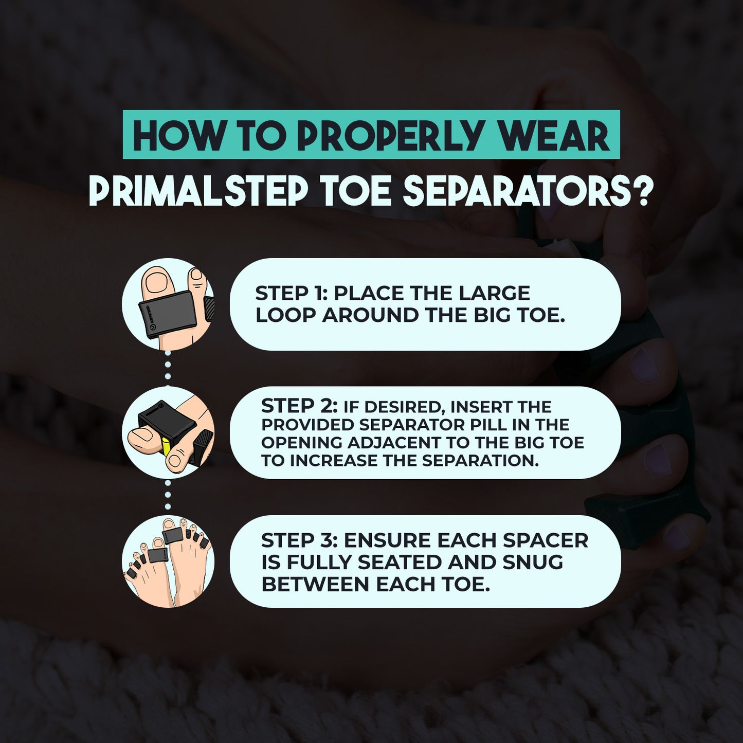 APEX Adjustable Toe Separators (4-Pack Adjustable Bundle)